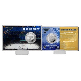 Highland Mint Sběratelská Pamětní mince St. Louis Blues NHL Team History Silver Coin Card Limited Edition od 5000