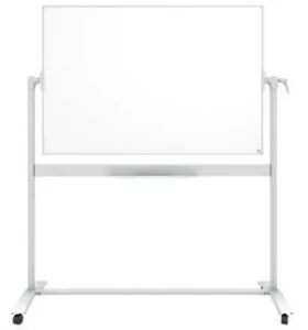 NOBO Nano Clean 1200 x 900 mm / Mobilní magnetická tabule / bílá / hliníkový rám (1901029)