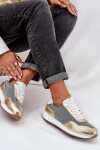 Kožené Sportovní Boty Sneakers Dámské D&A LR51-847 Zlaté 39