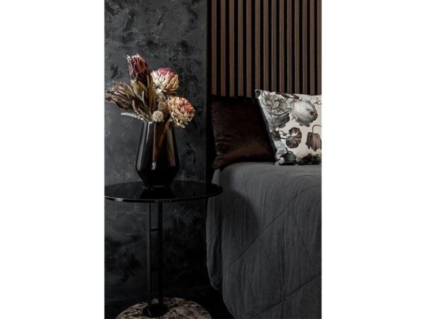 Akustický panel – Černá / dub tmavý 270 × 30 cm