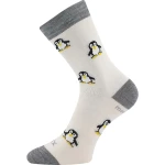 VOXX Ponožky dětské slabé z merino PENGUINIK s ionty stříbra REŽNÁ 25-29 126524