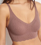 Dámská podprsenka ZERO Feel Bliss Bralette - BROWN - hnědá 1141 - SLOGGI BROWN L