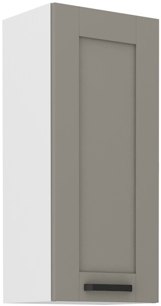 Horní skříňka Luna 40 G-90 1F Barva korpusu: Bílá, Barva dvířek: Clay Grey
