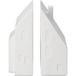 Räder Porcelánová zarážka na knihy Twin House, bílá barva, porcelán