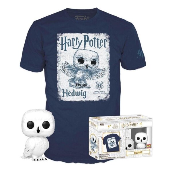 Funko POP &amp; Tee: Harry Potter - Hedwig (velikost M)