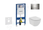 GEBERIT - Duofix Set předstěnové instalace, klozetu a sedátka Ideal Standard Tesi, tlačítka Sigma30, Rimless, SoftClose, lesklý chrom/chrom mat 111.300.00.5 NE6