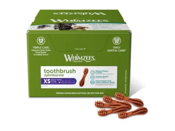 Whimzees zubní kartáček XS 350x7.5g / Dentální pamlsky pro psy (8718627753064)