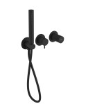 SAPHO - ULTRATAP podomítková sprchová/vanová baterie s ruční sprchou, 2 výstupy, černá mat UT045TB