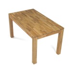 Jídelní stůl 140x80x75, masiv dub bílý, povrchová úprava olejem, nohy 8x8 cm