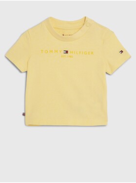 Žluté dětské tričko Tommy Hilfiger Baby Essential - Holky