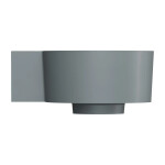 OMNIRES - OVO M+ umyvadlo na desku/závěsné - levé, 33 x 34 cm, ash grey mat; OVO335UWLAG
