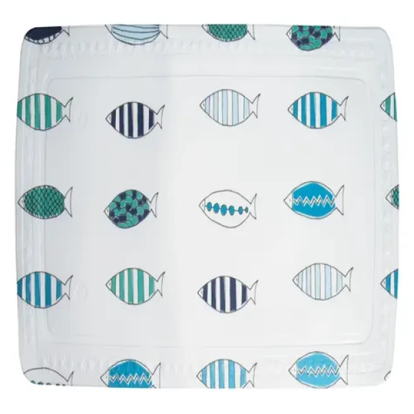 Spirella SANTORINI protiskluzová podložka do sprchy motiv rybičky / PVC / 55 x 55 cm (7610583192486)