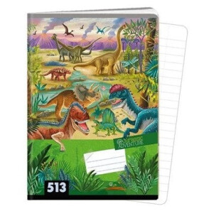 Sešit A5, 10 listů, typ 513 Jurassic Adventure
