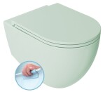 ISVEA - INFINITY závěsná WC mísa, Rimless, 36,5x53cm, zelená mint 10NF02005-2T