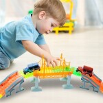 MalPlay Svítící autodráha 360 dílů + 2 auta