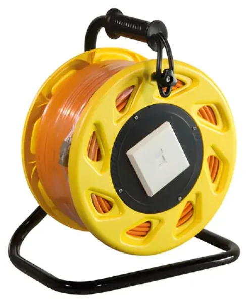 LogiLink kabelová cívka Cat7A S/FTP 90m oranžová / Kabelová cívka / RJ45 / 1200 MHz / PoE+ / LSZH (CQ5090S)