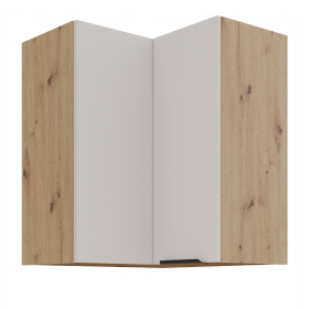 Horní rohová skříňka Solea 60x60 GN-72 2F (90°) Barva korpusu: Dub artisan, Barva dvířek: Kašmír