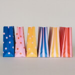 Eulenschnitt Papírový sáček Dots and Stripes 21 × 15 cm – set 6 ks, multi barva, papír