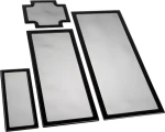 DEMCiflex Dark Base Pro 900 černá / Sada prachových filtrů / Magnetické (DF0868)