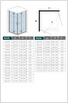 H K - Obdelníkový sprchový kout SOLO R811, 80x110 cm se zalamovacími dveřmi, rohový vstup SE-SOLOR811