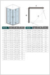 H K - Obdelníkový sprchový kout SOLO R912, 90x120 cm se zalamovacími dveřmi, rohový vstup SE-SOLOR912