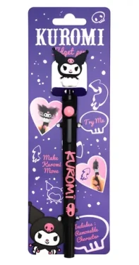 BLUESKY Kuličkové pero Kuromi Fidget / Sanrio / pohyblivá figurka / černá náplň (KR707325)