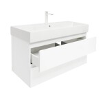 Koupelnová skříňka s umyvadlem SAT B-Way 99x50x45 cm bílá lesk BWAY2100WU2BBI BWAY2100WU2BBI