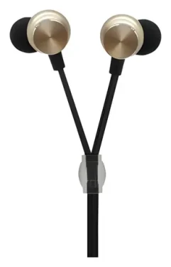 2GO In-Ear Luxury Zipper-Style zlatá / Sluchátka do uší s mikrofonem / 3,5 mm jack / drátová (794475)