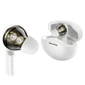 Awei T12 TWS bílá / Bezdrátová sluchátka / Bluetooth 5.1 / IPX6 / Do uší (T12)