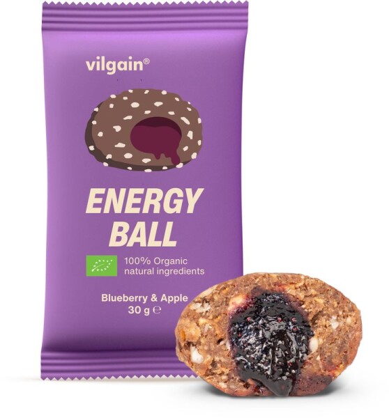 Vilgain Energy Ball BIO – borůvka a jablko 30 g