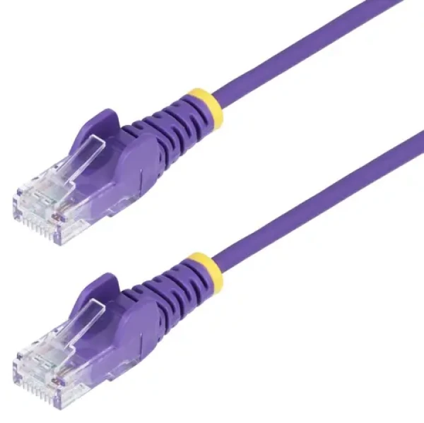 StarTech Cat6 Slim purpurová / Patch kabel / UTP / 2 m / RJ-45 / PoE (N6PAT200CMPLS)