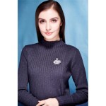 Exkluzivní brož Swarovski Elements Nicolet - labuť, Bílá/čirá