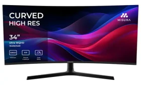 34" Misura P23EG34RWA01 černá / Monitor / zakřivený VA / 3440×1440 / 1ms / 4000:1 / 400 cd/m2 / HDMI+DP / Repro (P23EG34RWA01)