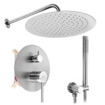 REA - Podomítková sprchová sada Foss Clif Nickel Brush + BOX REA-P5969