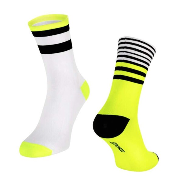 Ponožky FORCE ZIGGY, fluo, vel. L/XL (barva fluo)