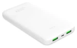 Puro 10000mAh bílá / Powerbanka / 12 W / 2x USB-A + USB-C