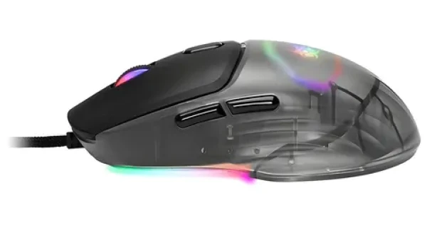 Tracer GAMEZONE NEON černá / herní optická myš / 12400 DPI / USB / 6 tl. + kolečko / LED podsvícení / 1.4 m (TRAMYS47400)