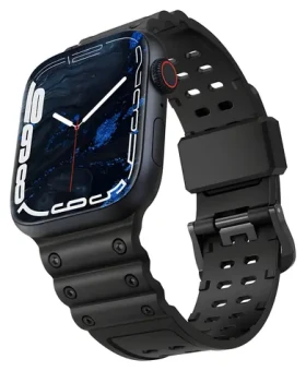 Hurtel Triple Protection Strap pro Apple Watch 38/40/41 mm černá / Řemínek / S ochranným krytem
