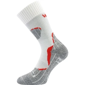 VOXX Ponožky dvouvrstvé thermo z merino DUALIX se stříbrem BÍLÉ 35-38 108997