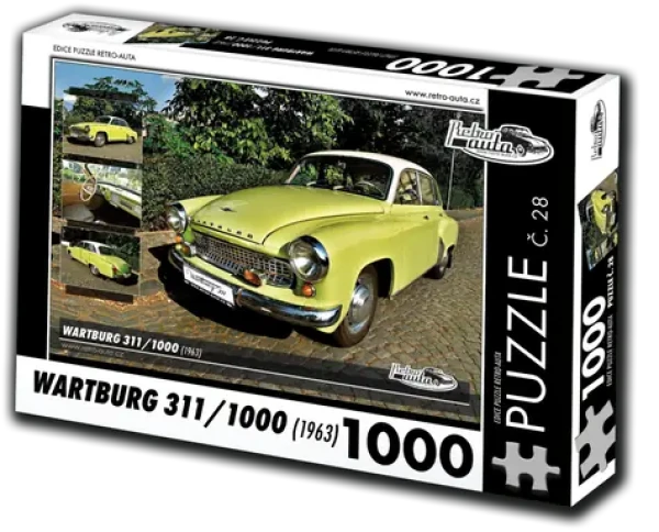 RETRO-AUTA Puzzle č. 28 Wartburg 311,1000 (1963)