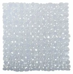 MSV protiskluzová podložka do sprchy GALETS průhledná / PVC / 53 x 53 cm