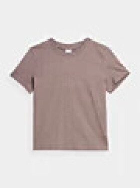 Dámské tričko organické bavlny 4FWAW23TTSHF1169-83S béžové 4F