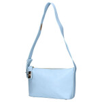 Módní kožená kabelka na rameno Lilie, modrá