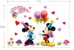 Samolepka Mickey Mouse a Minnie Velikost: 75 x 120 cm