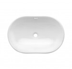 INVENA - Umyvadlo na desku NIKE 60 cm oval CE-28-060-W