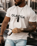 Pánské tričko 277090 ecru - Ola Voga XL