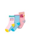 Ponožky dívčí 3pack, Minoti, KG SOCK 28, holka - 110/116 | 5/6let