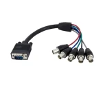 StarTech VGA - 5x BNC monitorový kabel černá / Propojovací kabel / 0,3 m (VGABNCMF1)