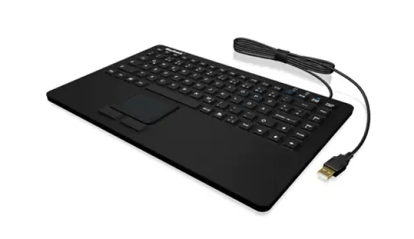Keysonic KSK-5230 IN černá / Průmyslová klávesnice / Touchpad / IP68 / 87 kláves / CH (28079)
