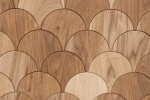 Dekorativní saunový obklad FISH SCALE, dub CEMW64L
